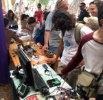 Students demonstrate 3D printing at the Democratic School of Hadera